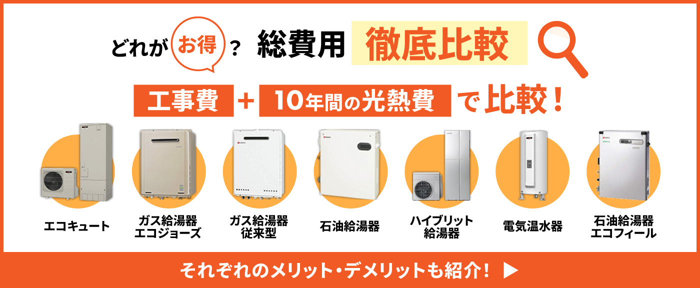 どれがお得？総費用徹底比較